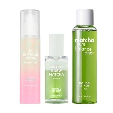 House of Hur 3X Hydro Booster & Matcha Ampoule + Toner