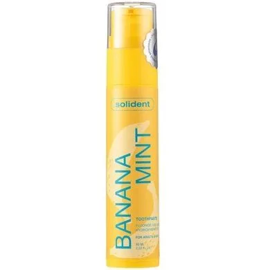 Solident Toothpaste Banana Mint Fluoride