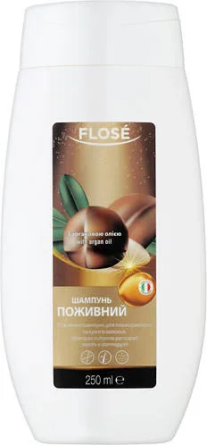 Живильний шампунь для сухого та пошкодженого волосся Flose Argan Oil 250 мл