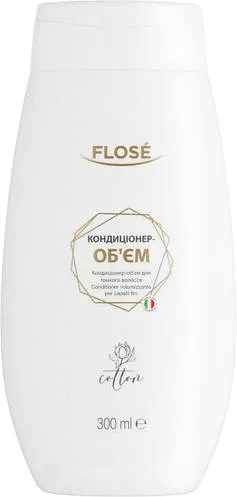 Кондиціонер-об'єм для тонкого волосся з екстрактом бавовни Flose Cotton 300 мл