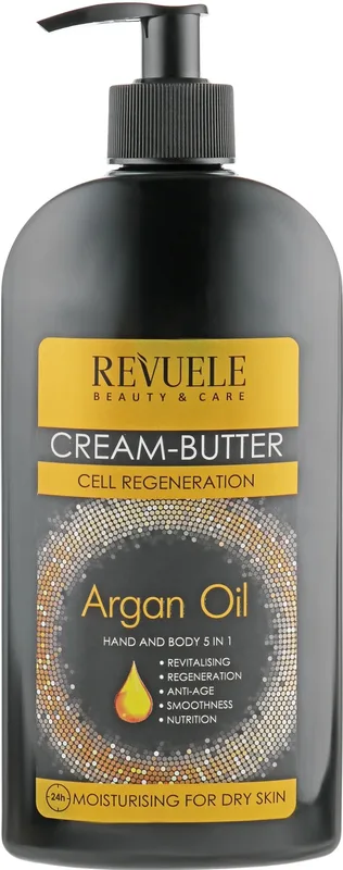 Revuele крем-батер для тіла та рук з аргановою олією 5в1 Argan Oil, 400 мл