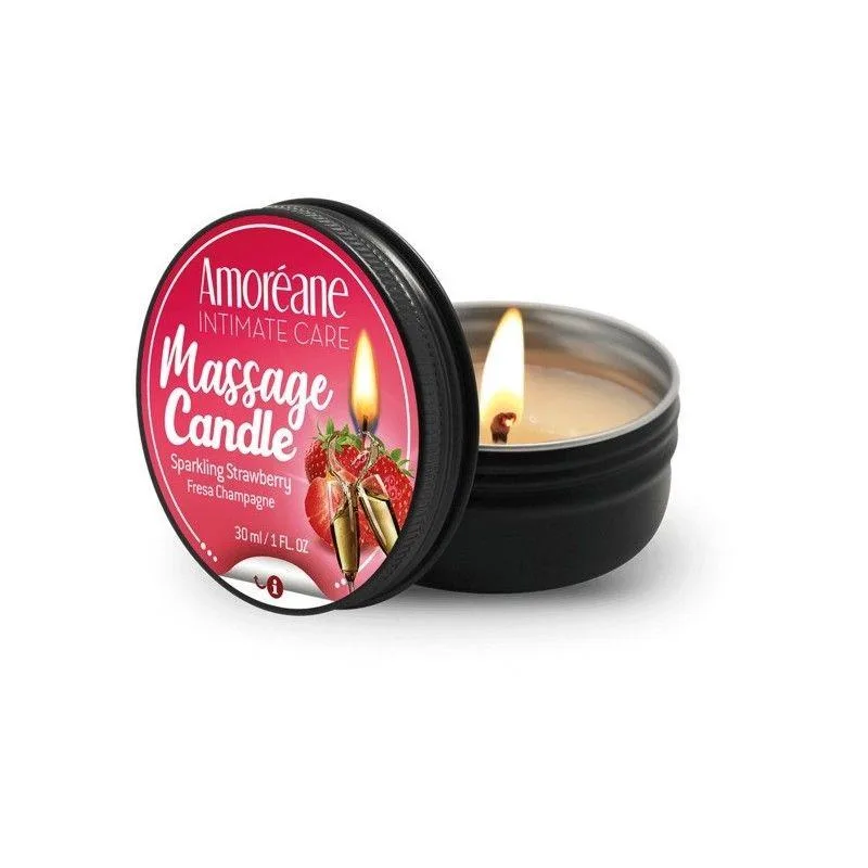 Масажна свічка Amoreane Sparkling Strawberry 30 мл