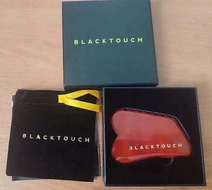 Мукаїтовий шкребок гуаша для масажу обличчя й тіла - BlackTouch