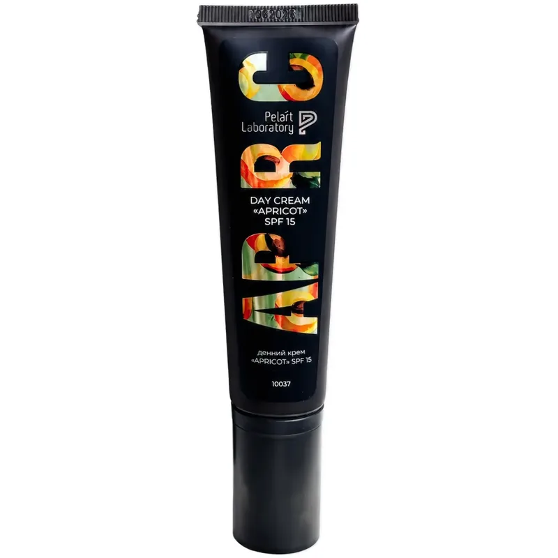 Заспокійливий зміцнювальний крем SPF 15 для чутливої шкіри Pelart Laboratory Day Cream Apricot