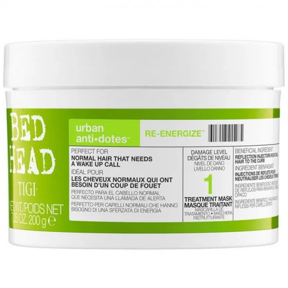 Tigi Bed Head Urban Anti+Dotes Re-Energize Treatment Mask - Підбадьорлива маска для нормального волосся