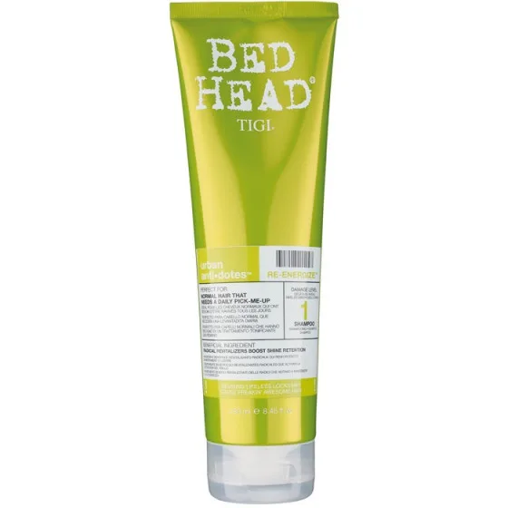Tigi Bed Head Urban Antidotes Re-Energize Shampoo - Зміцнюючий шампунь для нормального волосся