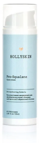 Зволожуючий крем для обличчя зі скваланом Hollyskin Pro-Squalane Face Cream 50 мл