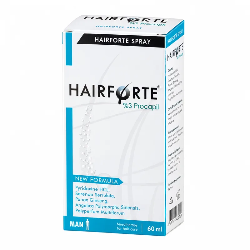 Спрей Hairforte 3% Procapil Spray проти випадіння волосся 60 мл (37272754)