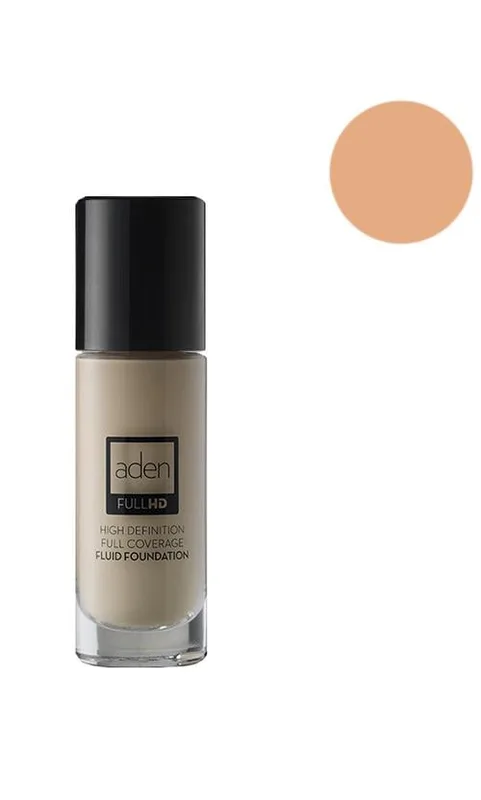 Тональний флюїд Aden Cosmetics High Definition Fluid Foundation HD04 Natural (32552)