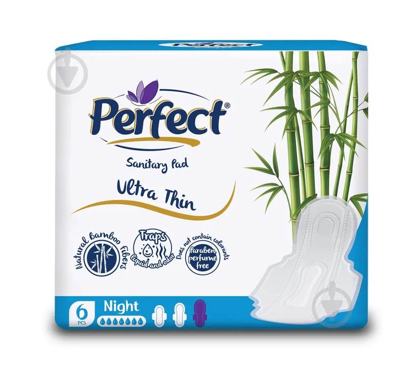 Прокладки гігієнічні Perfect Natural Slim night 6 шт.