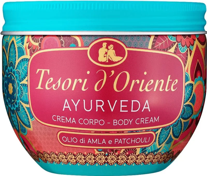 Крем для тіла Tesori d'Oriente з оліями амли та пачулі Ayurveda, 300 мл