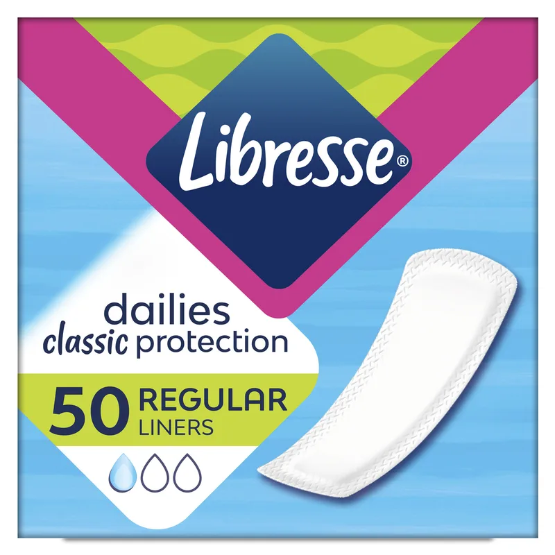 Прокладки щоденні жіночі LIBRESSE (Лібрес) Classic Regular (Класік Регуляр) 50 шт