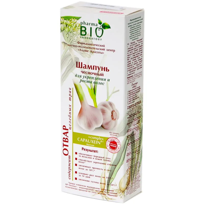 Шампунь для волосся BIO PHARMA (Біо Фарма) Часниковий для зміцнення і росту волосся 200 мл