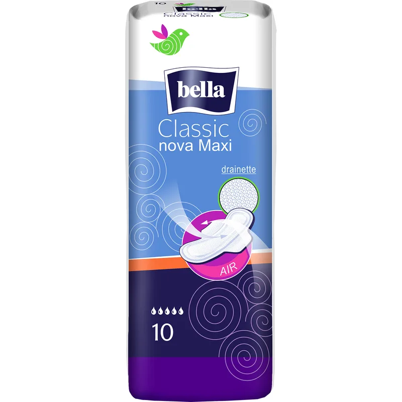 Прокладки жіночі гігієнічні Bella Classic Nova Maxi 10 шт
