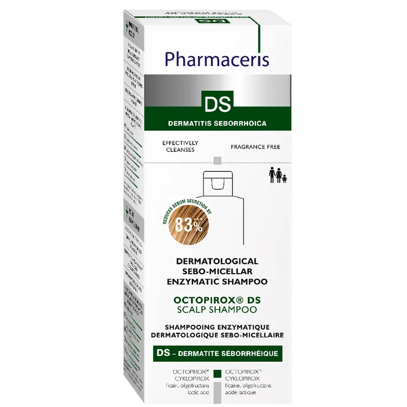 Шампунь для волосся PHARMACERIS (Фармацеріс) DS ензимний та дерматологічний Octopirox 125 мл