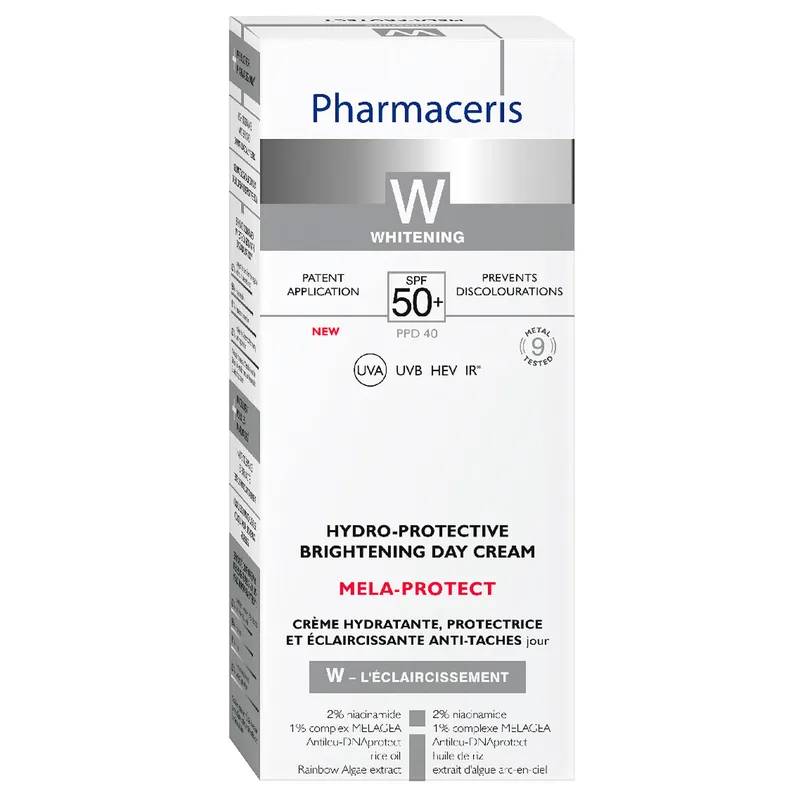 Крем для обличчя PHARMACERIS (Фармацеріс) W Mela-Protect (Мела-протект) денний з освітлюючим ефектом SPF 50+ 50 мл