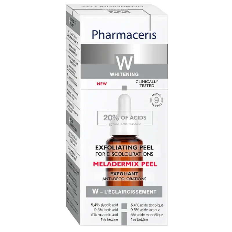 Пілінг для обличчя PHARMACERIS (Фармацеріс) W Meladermix (Меладемікс) Піл ексфолюючий від знебарвлення з 20% вмістом кислот 30 мл