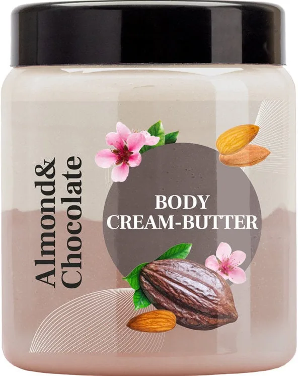 Крем-батер для тіла Liora з олією мигдалю та рослинним комплексом Almond&Chocolate, 250 мл