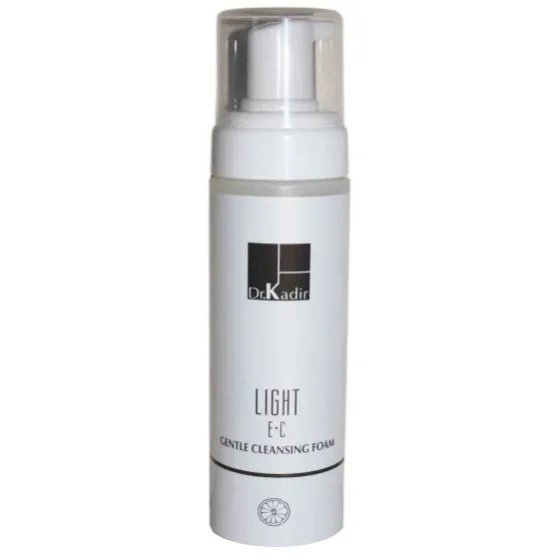Ніжна очищаюча пінка з вітамінами E + C Dr. Kadir Light E + C Gentle Cleansing Foam, 200 мл
