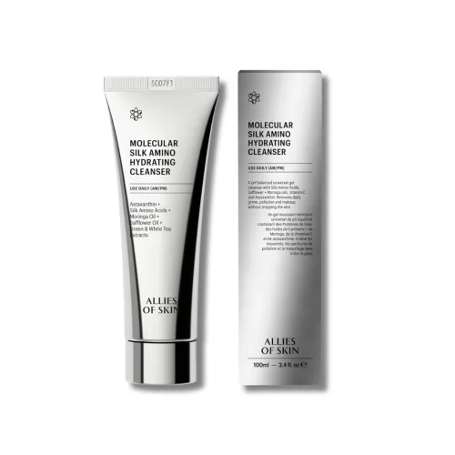 Молекулярний засіб для очищення з амінокислотами шовку - Allies Of Skin Molecular Silk Amino Hydrating Cleanser