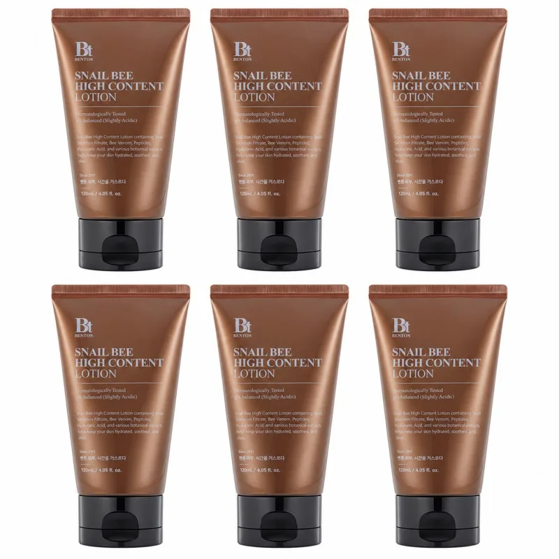 5+1 Набір Денний лосьйон з муцином равлика і бджолиною отрутою Benton Snail Bee High Content Lotion, 120 мл
