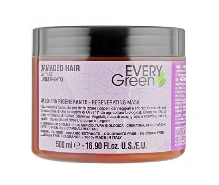 Маска, що відновлює Dikson Every Green Damaged Hair Mask, 500 мл