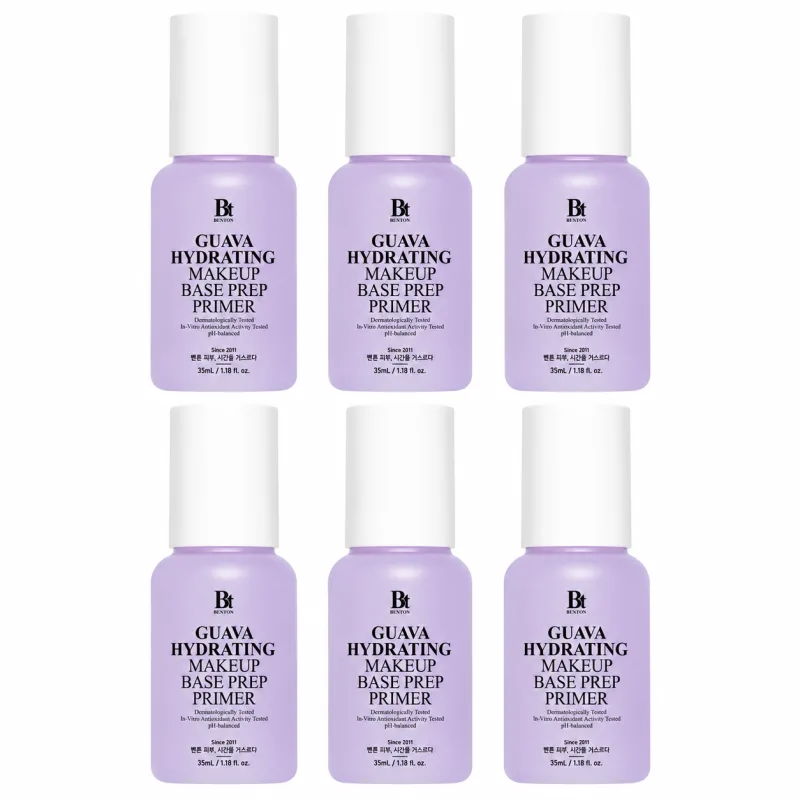 5+1 Набір Зволожувальний праймер з екстрактом гуави Benton Guava Hydrating Make Up Base Prep Primer, 35 мл