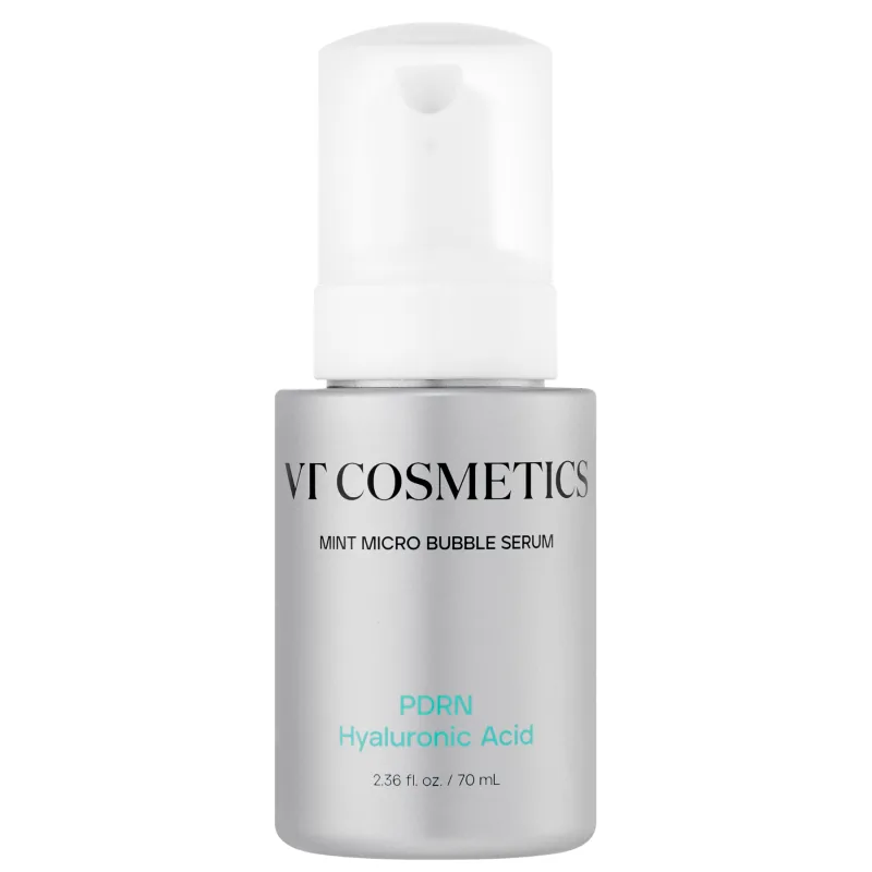 VT Cosmetics PDRN Hyaluronic Mint Micro Bubble Serum – сироватка з мікро-бульбашками з PDRN 70 мл