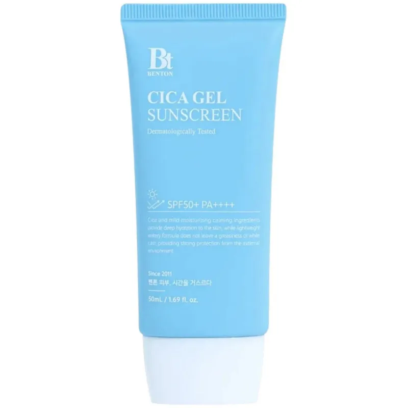 Зволожувальна сонцезахисна крем-сироватка із центелою SPF50+ PA++++ Benton CICA Gel Sunscreen Serum, 50 мл