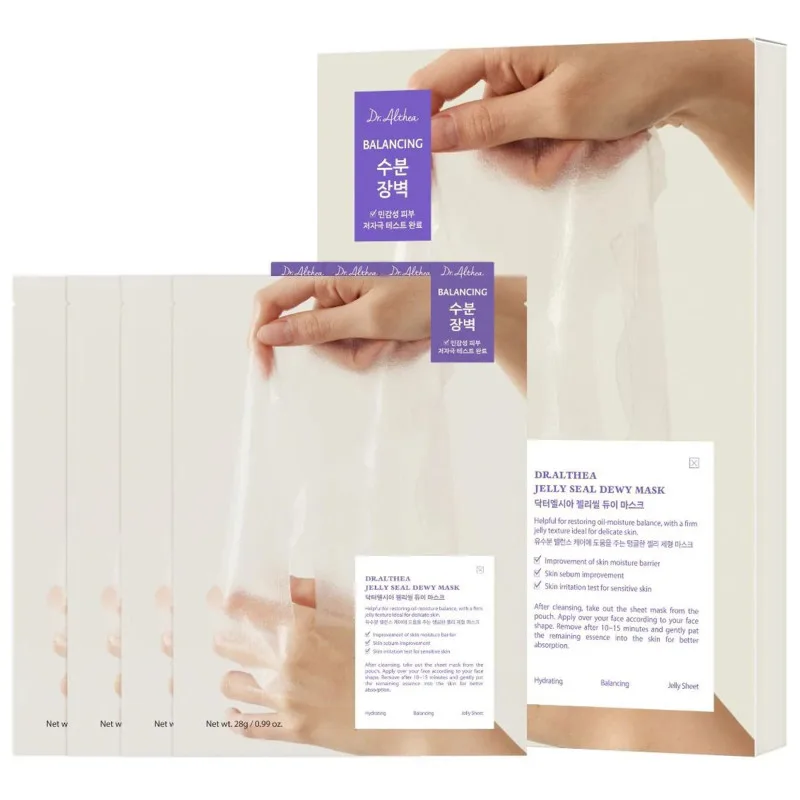 Відновлювальна тканинна маска з гіалуроновою кислотою Dr. Althea Jelly Seal Repair Mask, 4 шт * 28 г