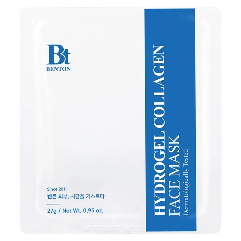 Гідрогелева маска з колагеном для зволоження шкіри обличчя Benton Hydrogel Collagen Face Mask, 27 мл * 4 шт