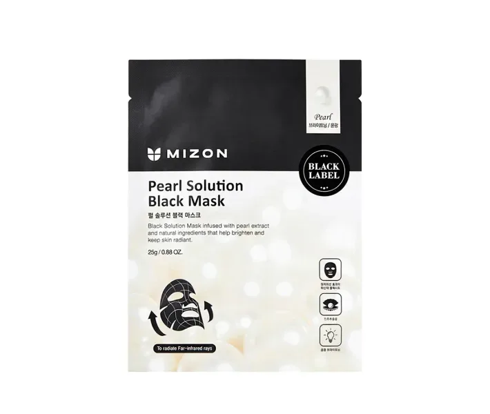 Маска для обличчя Mizon Pearl Solution Black Mask 25 г