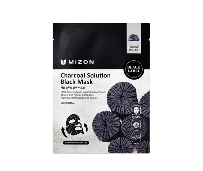 Маска для обличчя Mizon Charcoal Solution Black Mask 25 г