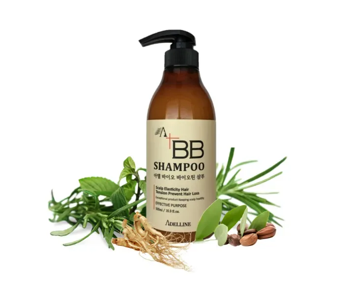 Шампунь з біобіотіном від випадіння волосся ADELLINE Bio Biotin Shampoo 500мл