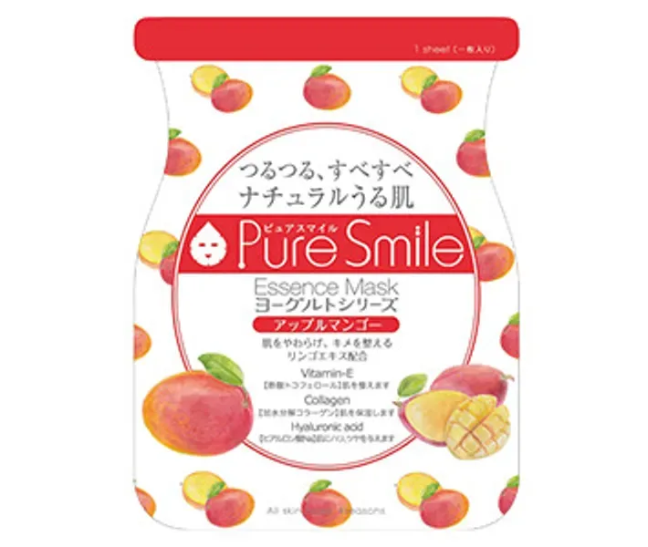 Pure Smile Маска для обличчя тканинна Йогурт - Манго - Колаген 1 шт