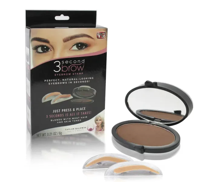 Водонепроникний порошок для брів в стилі Turelifes Waterproof Eye Brow Stamp Powder Perfect Eyebrow TOP