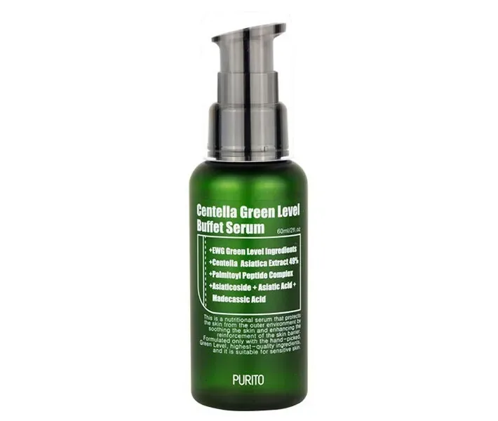 Зволожуюча сироватка для відновлення шкіри з центелла, 60 мл PURITO Centella Green Level Buffet Serum