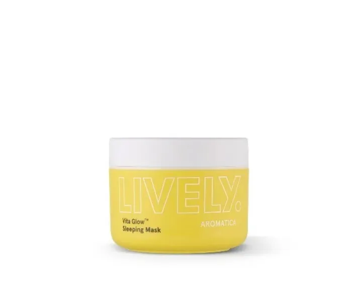Нічна вітамінна маска для догляду за тьмяною шкірою, 100мл AROMATICA Lively Vita Glow Sleeping Mask