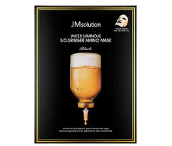 Тканинна маска з аминокилотами JM SOLUTION Water Luminous S.O.S Ringer Amino Mask Black
