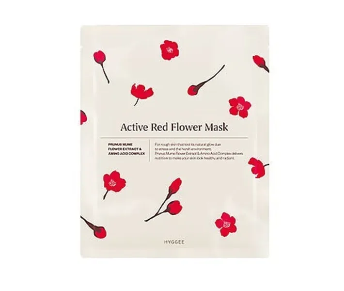 Маска HYGGEE Active Red Flower Mask