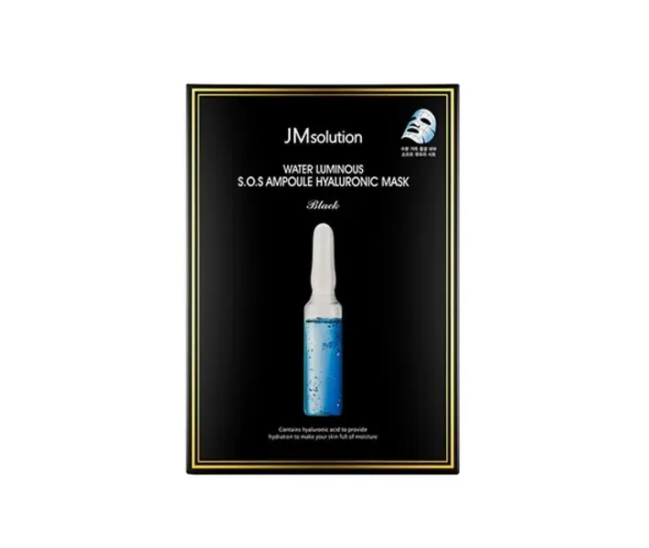 Ультратонка ампульна маска JMSOLUTION Water Luminous SOS Ampoule Hyaluronic Mask [Black]