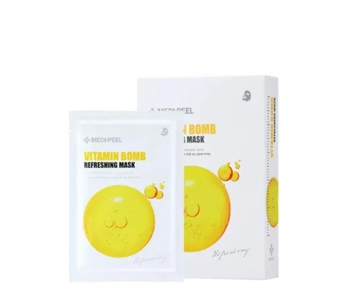 Вітамінна маска для рівного тону шкіри проти зморшок MEDI PEEL Vitamin Bomb Refreshing Mask