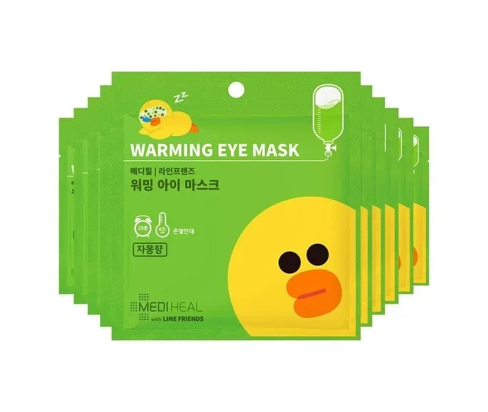 Маска для очей з тепловим дією MEDIHEAL Line Friends Warming Eye Mask Grapefruit