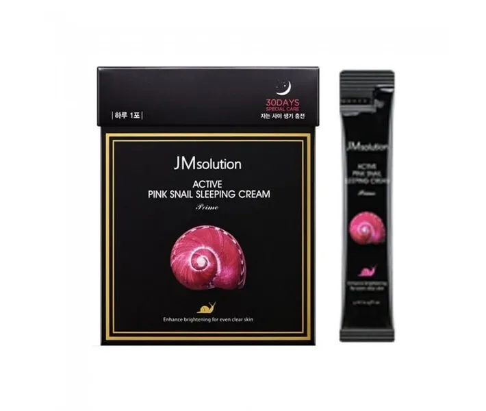 JM SOLUTION Active Pink Snail Sleeping Cream Prime