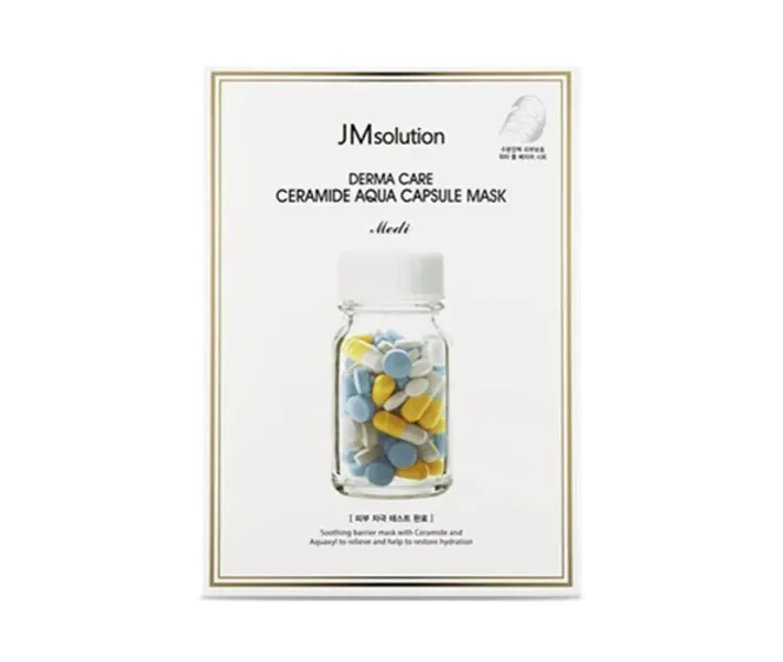 Відновлювальний целюлозна маска з керамідами JMSOLUTION Derma Care Ceramide Aqua Capsule Mask Medi