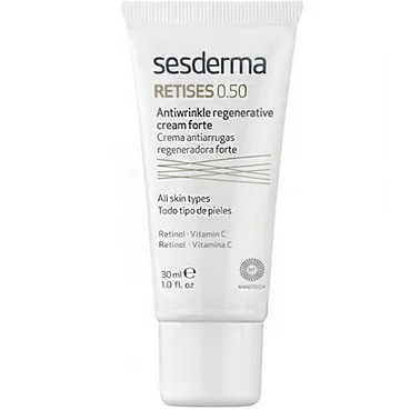 Крем форте регенеруючий для обличчя проти зморшок SesDerma Retises 0.50% Antiwrinkle Regenerative Cream Forte