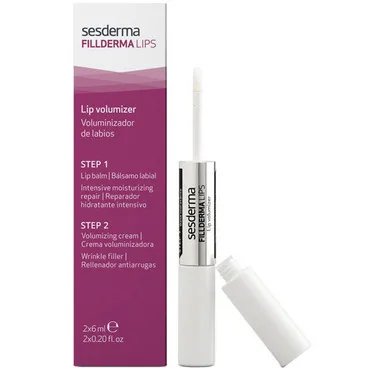 Крем і бальзам для збільшення губ Sesderma Laboratories Fillderma Lip Volumizer 2х6 мл