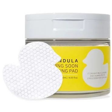 Ватяні диски для очищення обличчя з календулою WellDerma Calendula Calming Soon Cleansing Pad