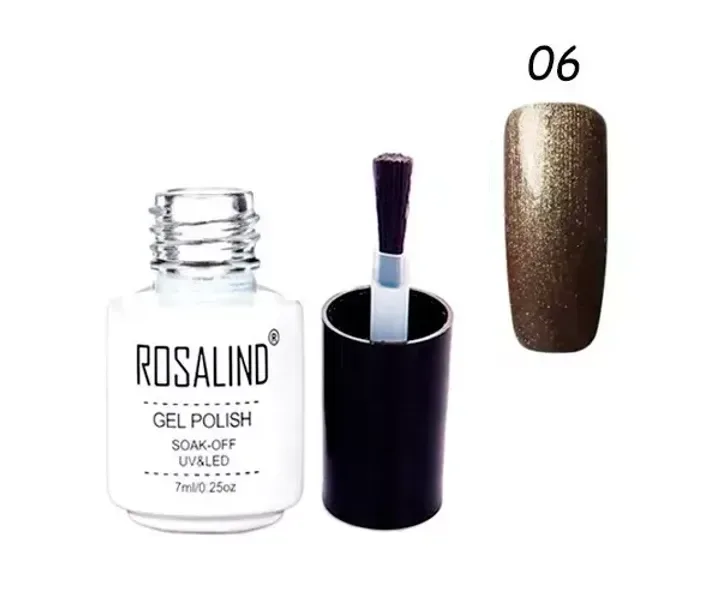 Гель-лак для нігтів манікюру 7мл Rosalind, шиммер