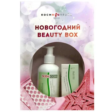 Новорічний Beauty Box - Догляд за шкірою рук і нігтями Suda Care Set (balm/200ml + oil/10ml)